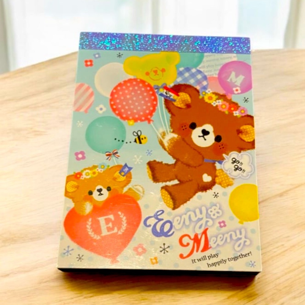 Cute Kawaii Q-Lia “Eeny & Meeny “ Mini Memo Pad